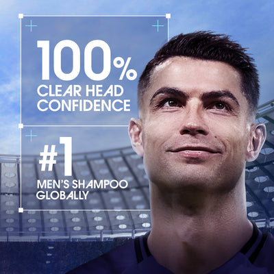 Clear Men Shampoo Cool Sport Menthol Anti Dandruff 330ml (Brazil's Jersey Free)