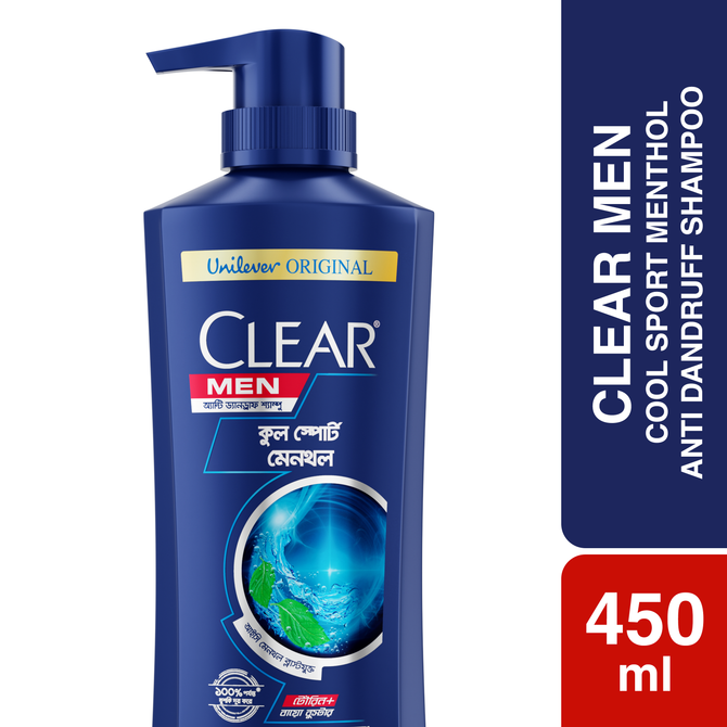 Clear Men Shampoo Cool Sport Menthol Anti Dandruff 450ml
