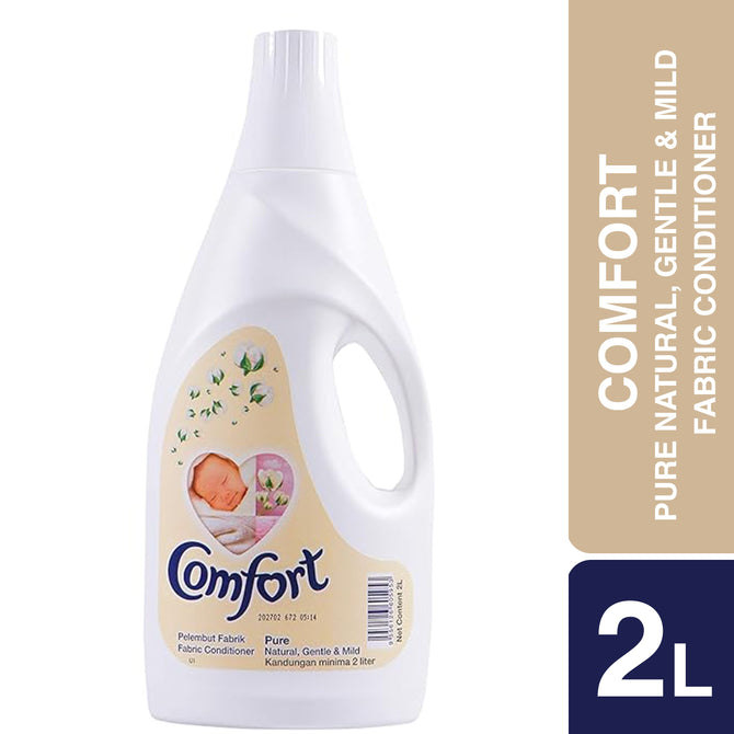 Comfort Fabric Conditioner Pure Natural, Gentle & Mild 2L