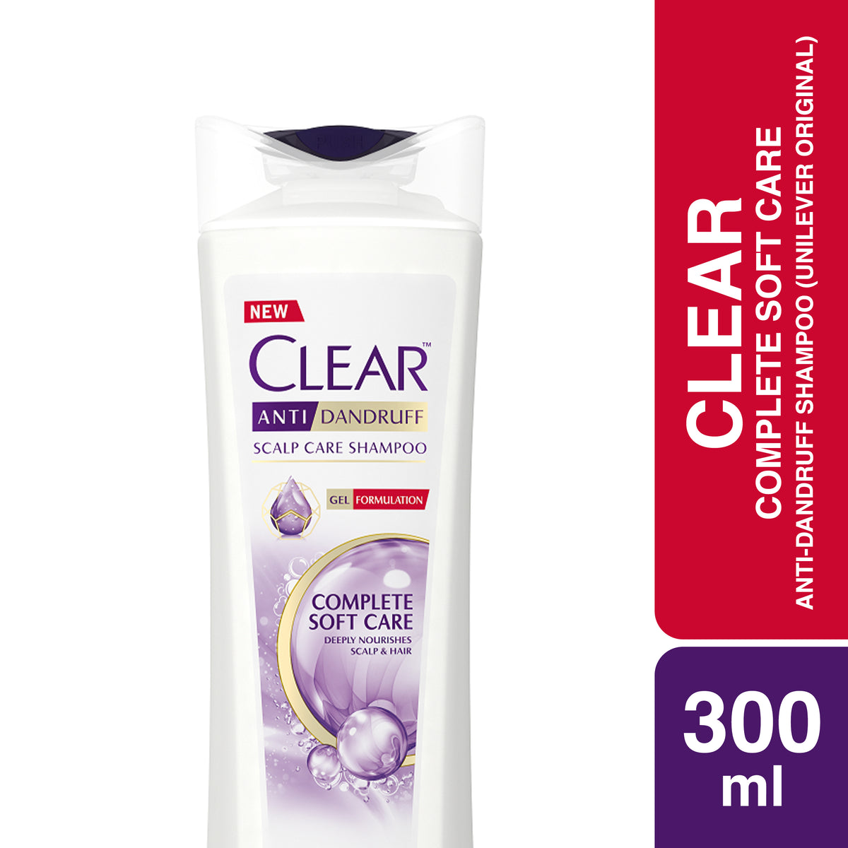 Clear Complete Soft Care AntiDandruff Shampoo 300ml (Unilever Origina