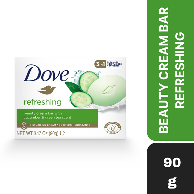 Dove Refreshing  Beauty Cream Bar Cucumber And Green Tea (Imported )(UI) 90g