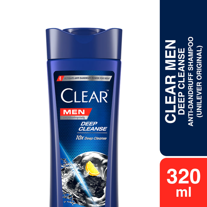 Clear Men Deep Cleanse Anti-Dandruff Shampoo 320ml (Unilever Original)