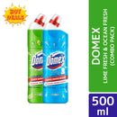 Domex Toilet Cleaning Liquid Lime & Ocean Fresh 500ml Combo Pack