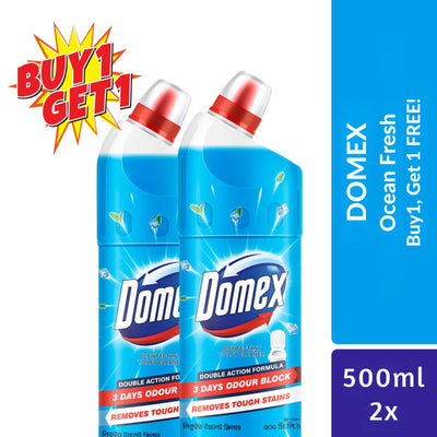 Domex Toilet Cleaning Liquid Ocean Fresh 500ml Buy 1 Get 1 Free