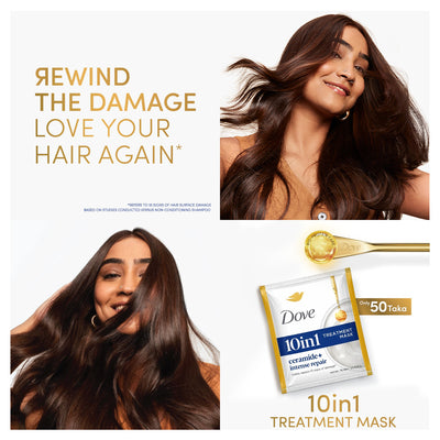 Dove Ceramide+ Intense Repair Treatment Hair Mask Sachet 20ml