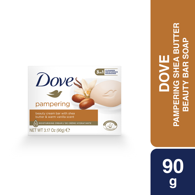 Dove Beauty Bar Soap Pampering Shea Butter 90g