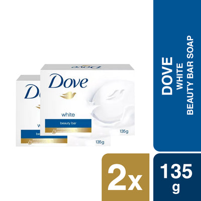 Dove Beauty Bar Soap White 135g (Bundle of 2)
