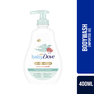 Dove Baby Head to Toe Wash Fragrance Free Moisture (Imported )(UI) 400ml