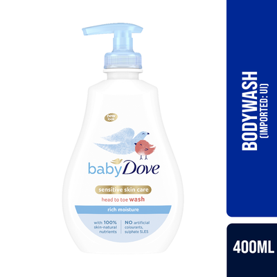 Dove Baby Head to Toe Wash Rich Moisture (Imported )(UI) 400ml