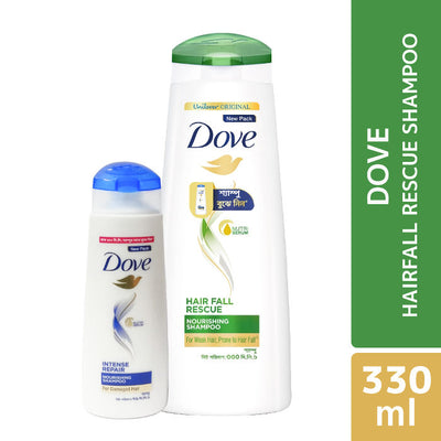 Dove Shampoo Hairfall Rescue 330ml With 79ml Shampoo Free