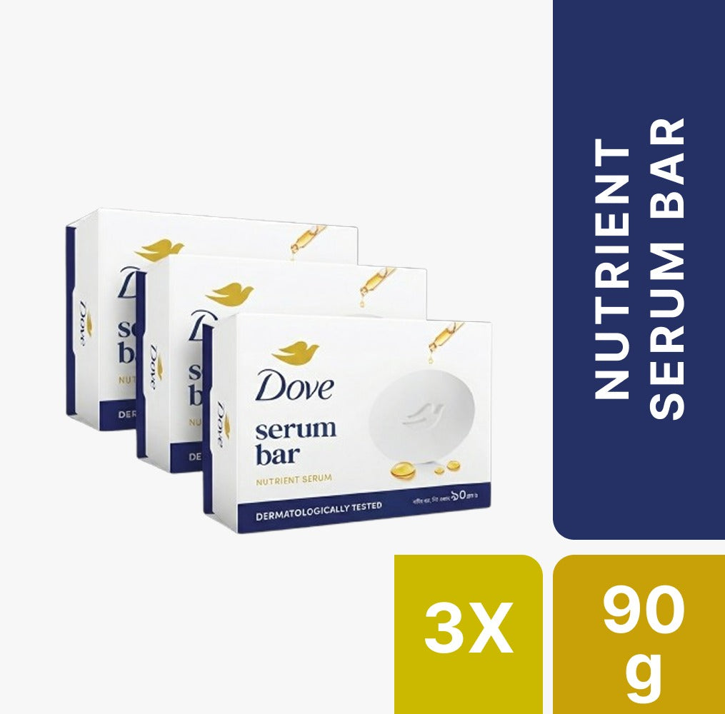 Dove Nutrient Serum Bar Soap 90g (Bundle of 3)