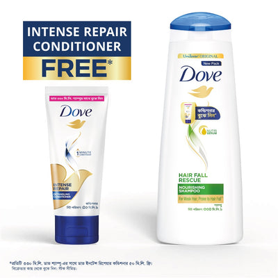 Dove Shampoo Hairfall Rescue 330ml Conditioner Free