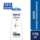 Dove Shampoo Intense Repair 170ml 15% Extra