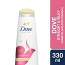 Dove Straight & Silky Shampoo 330ml (Unilever Original)