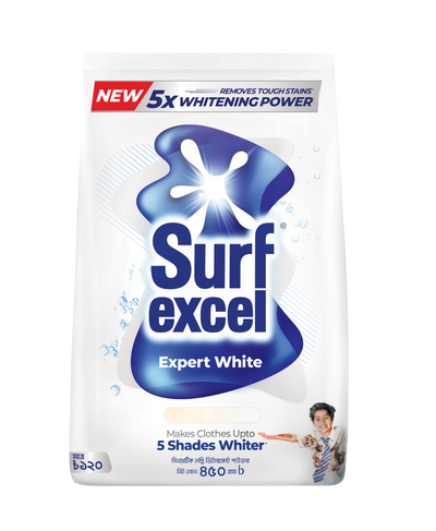 Surf Excel Expert White Synthetic Laundry Detergent Powder 450g