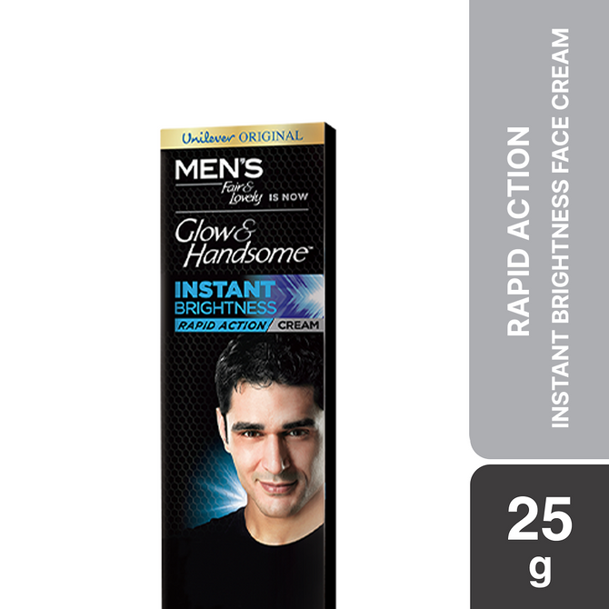 Glow & Handsome Face Cream Rapid Action Instant Brightness 25g