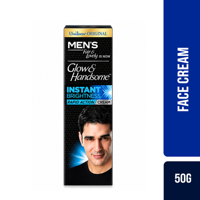 Glow & Handsome Face Cream Rapid Action Instant Brightness 50g