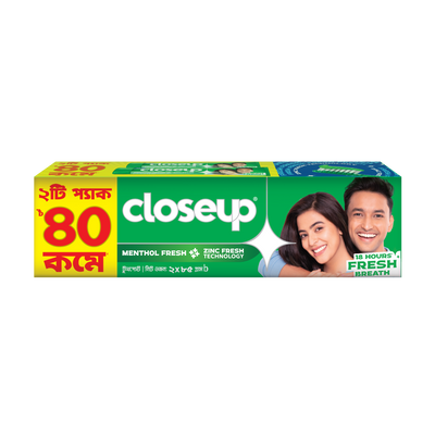 Closeup Toothpaste Menthol Fresh (Twin Pack 2X85g)