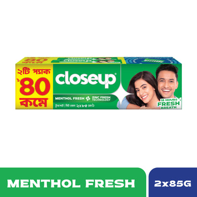 Closeup Toothpaste Menthol Fresh (Twin Pack 2X85g)