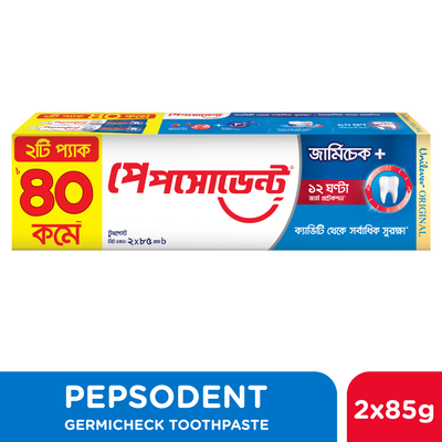 Pepsodent Toothpaste Germi-Check 85g (Twin Pack 2X85g)
