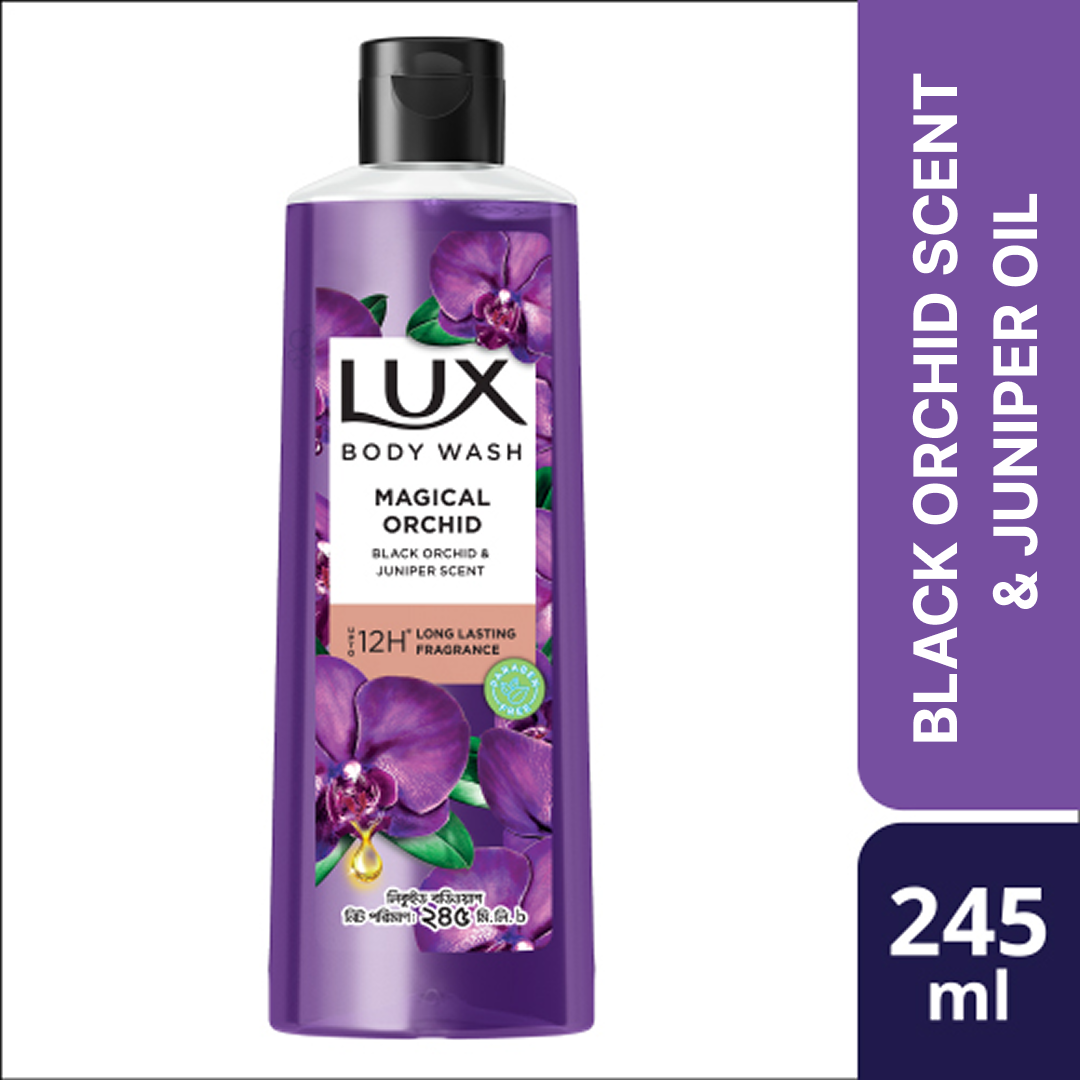 Lux Body Wash Black Orchid Scent & Juniper Oil 245ml