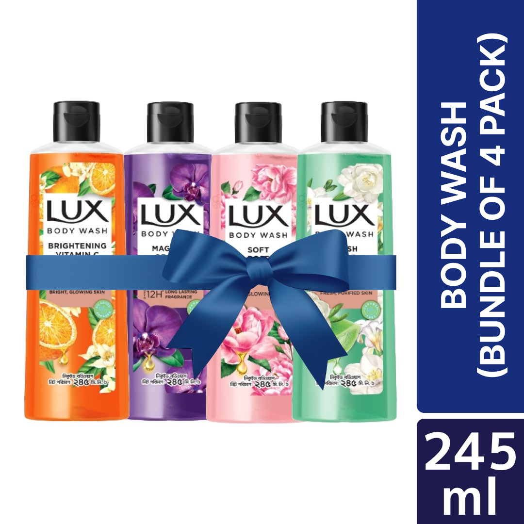 Lux Body Wash 245ml (Bundle of 4)