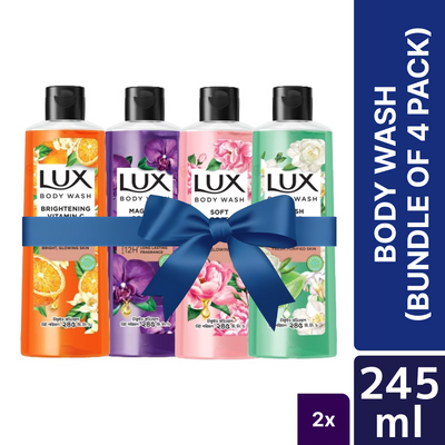 Lux Body Wash 245ml (Bundle of 4)