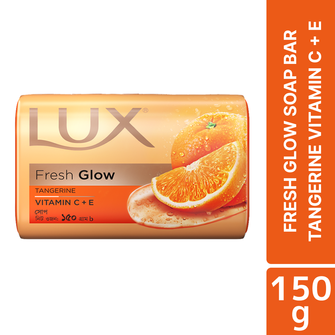 Lux Bar Soap Fresh Glow Tangerine & Vitamin C + E 150g