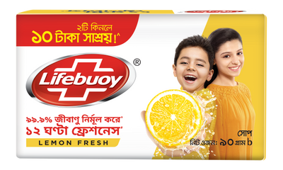 Lifebuoy Skin Cleansing Soap Bar Lemon Fresh 90g Combo Pack 2pcs