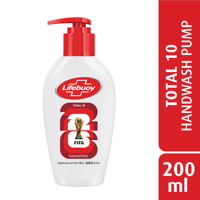 Lifebuoy Handwash (Soap) Total Pump 200ml (FIFA)