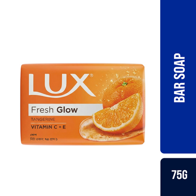 Lux Bar Soap Fresh Glow Tangerine & Vitamin C + E 75g