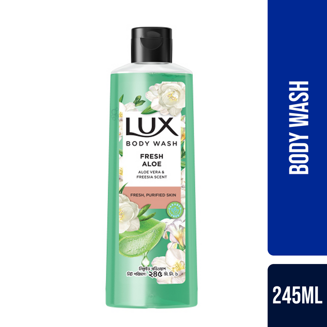 Lux Body Wash Freesia Scent & Aloe Vera 245ml