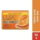 Lux Soap Bar Fresh Glow Tangerine & Vitamin C + E 90g Closeup Mini Toothpaste Free