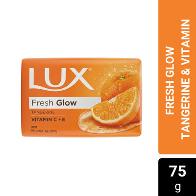 Lux Soap Bar Fresh Glow Tangerine & Vitamin C + E 75g