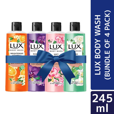 Lux Body Wash 245ml (Bundle of 4)