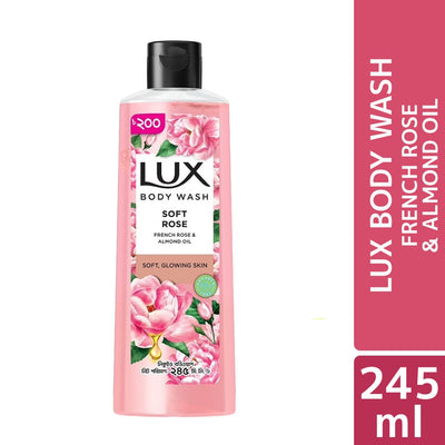 Lux Body Wash French Rose & Almond 245ml