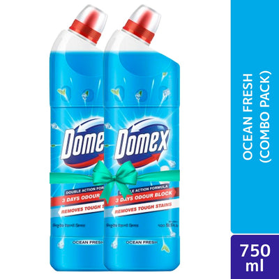 Domex Toilet Cleaning Liquid Ocean Fresh 750ml Combo Pack