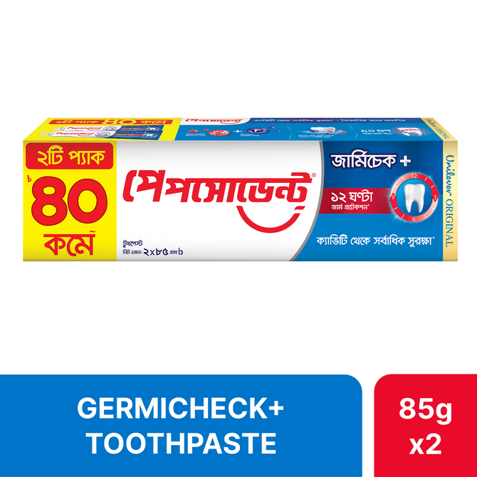 Pepsodent Toothpaste Germi-Check 85g (Twin Pack 2X85g)