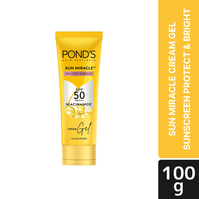 Pond's Sun Miracle Cream Gel Sunscreen-Protect & Bright 100g