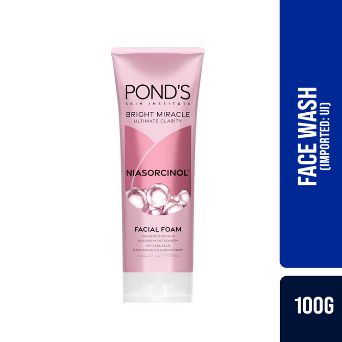Pond's Bright Miracle Ultimate Clarity Niasorcinol Facial Foam (Imported )(UI) 100g