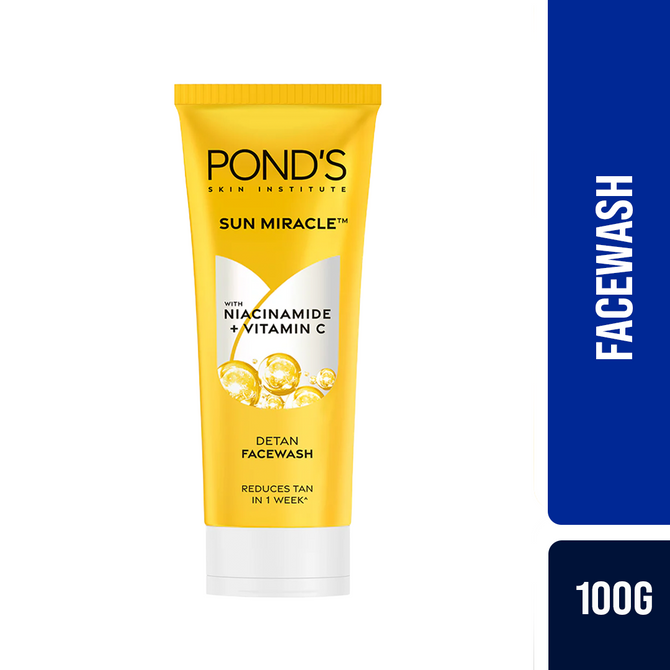 Pond's Sun Miracle Detan Face Wash 100g