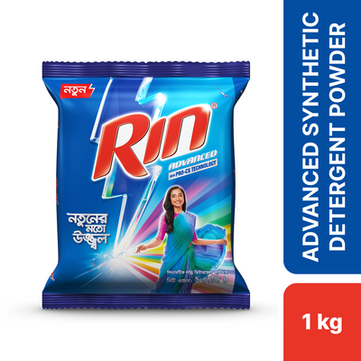 Rin Advanced Synthetic Laundry Detergent Powder 1kg