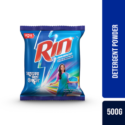 Rin Advanced Synthetic Laundry Detergent Powder 500g