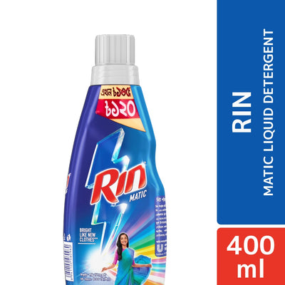 Rin Liquid Detergent Matic 400ml