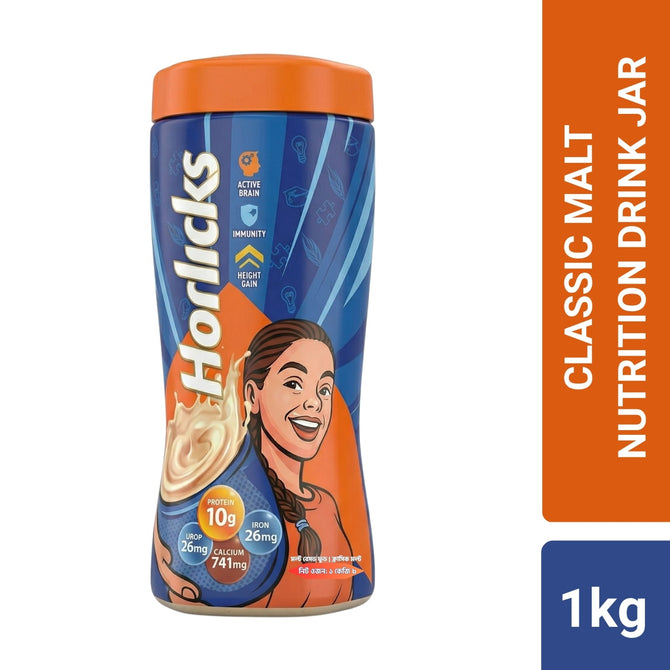 Standard Horlicks Health and Nutrition Drink Jar 1kg