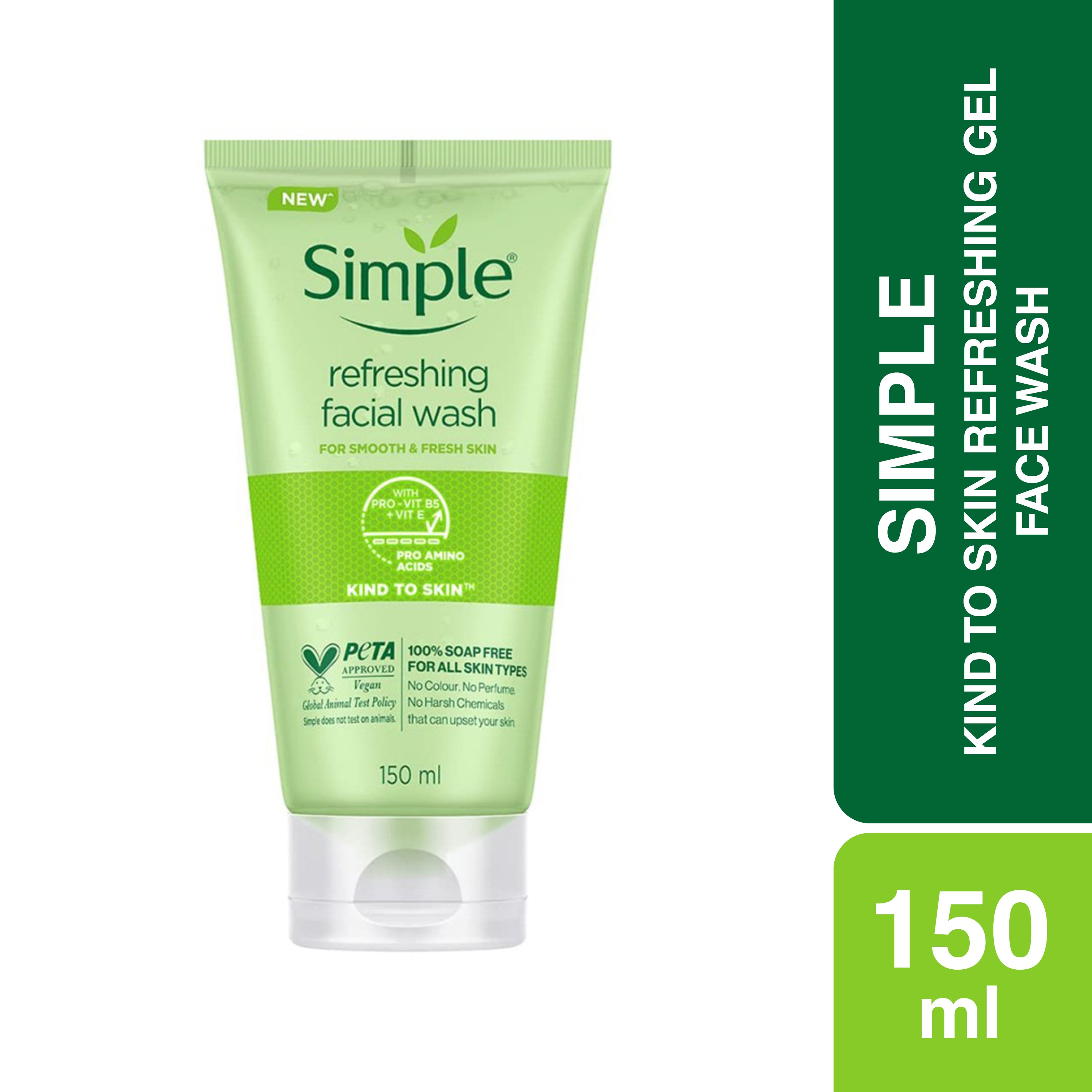 Simple kind to skin deals refreshing facial wash gel