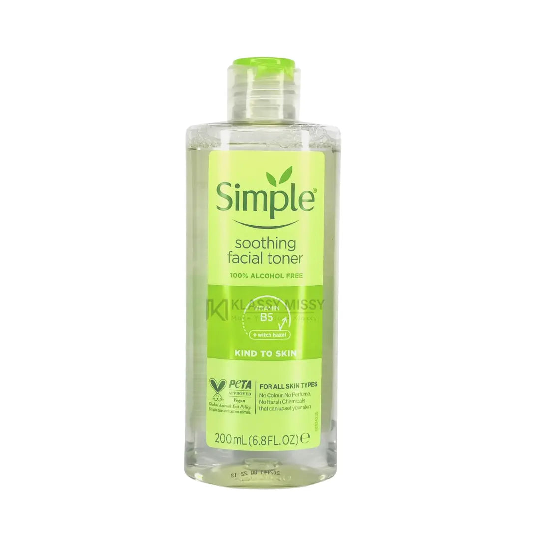 Simple Soothing Facial Toner Kind To Skin (Imported )(UI) 200ml