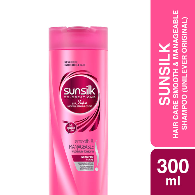 Sunsilk Hair Care Smooth & Manageable Shampoo 300ml (Unilever Original)