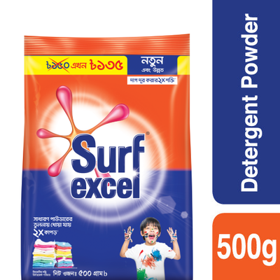 Surf Excel Synthetic Laundry Detergent Powder 500g