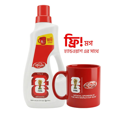 Lifebuoy Handwash (Soap) Total Bottle 1L (Mug Free)